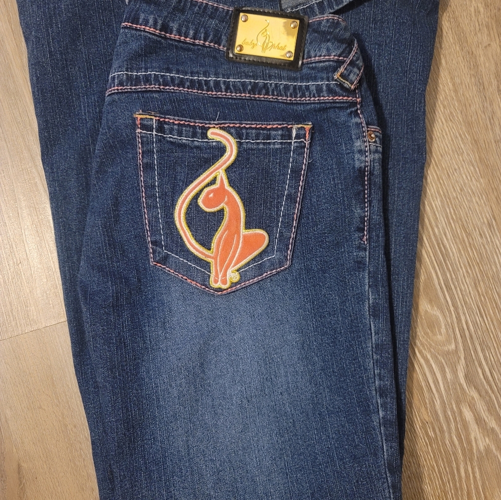 Baby Phat jeans pink logo size 9 SOLD